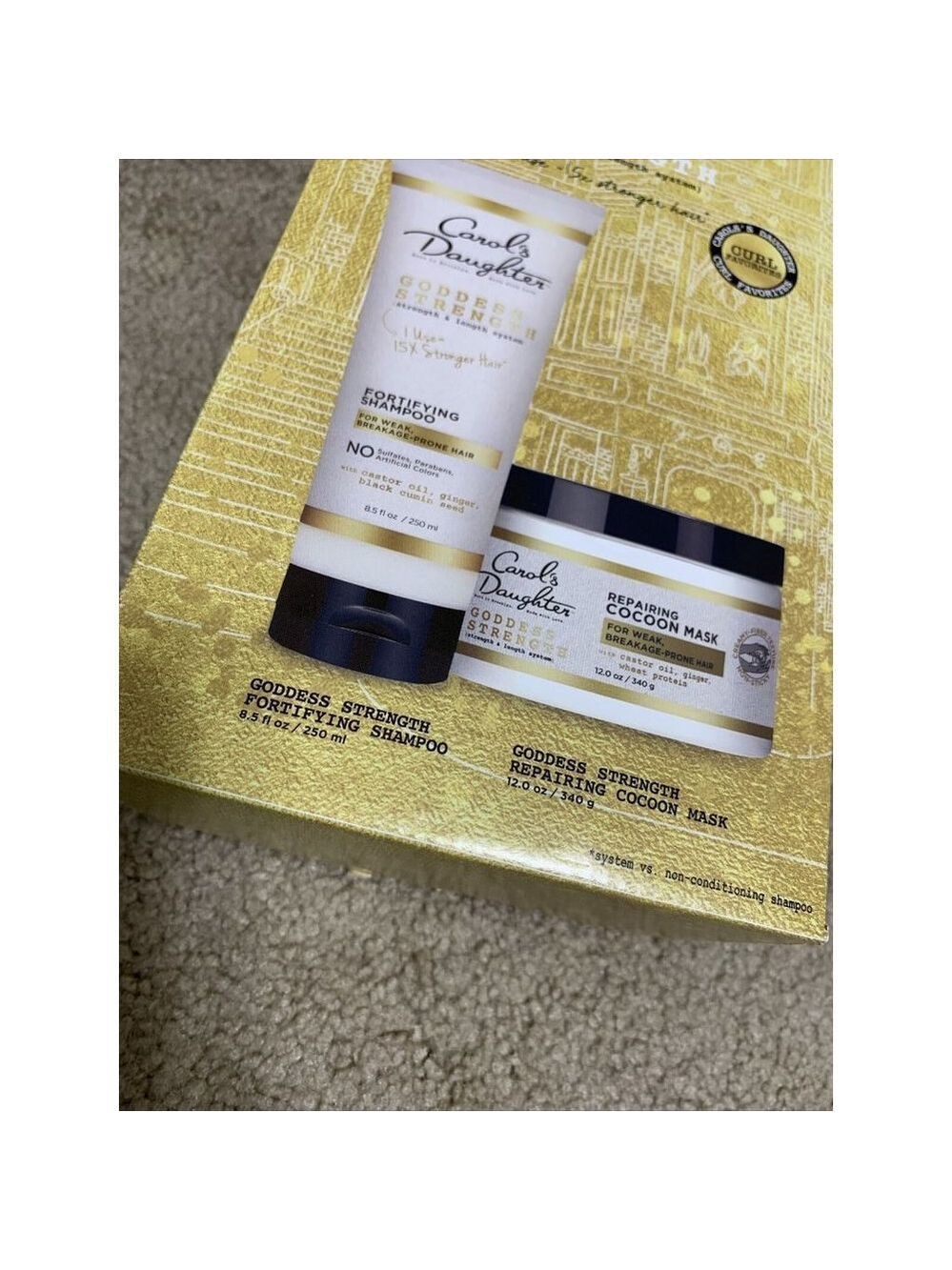 Carol's Daughter Fortifying Shampoo & Repairing Cocoon Mask Gift Set Curly Hair - Picture 3 of 6